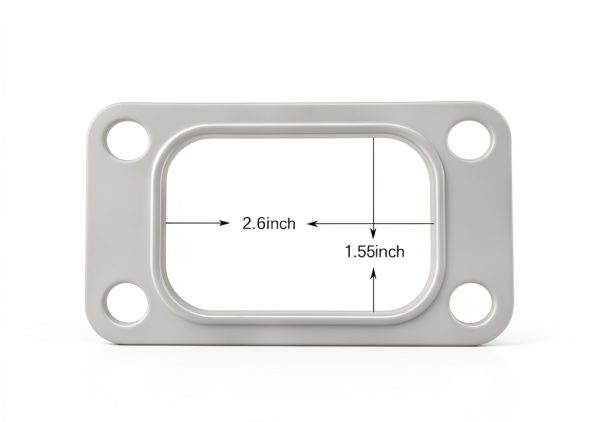 Tesnaao Turbocharger Turbine Flange Gasket Stainless Steel 2pcs Set-1