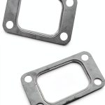 Tesnaao Turbocharger Turbine Flange Gasket Stainless Steel 2pcs Set-0